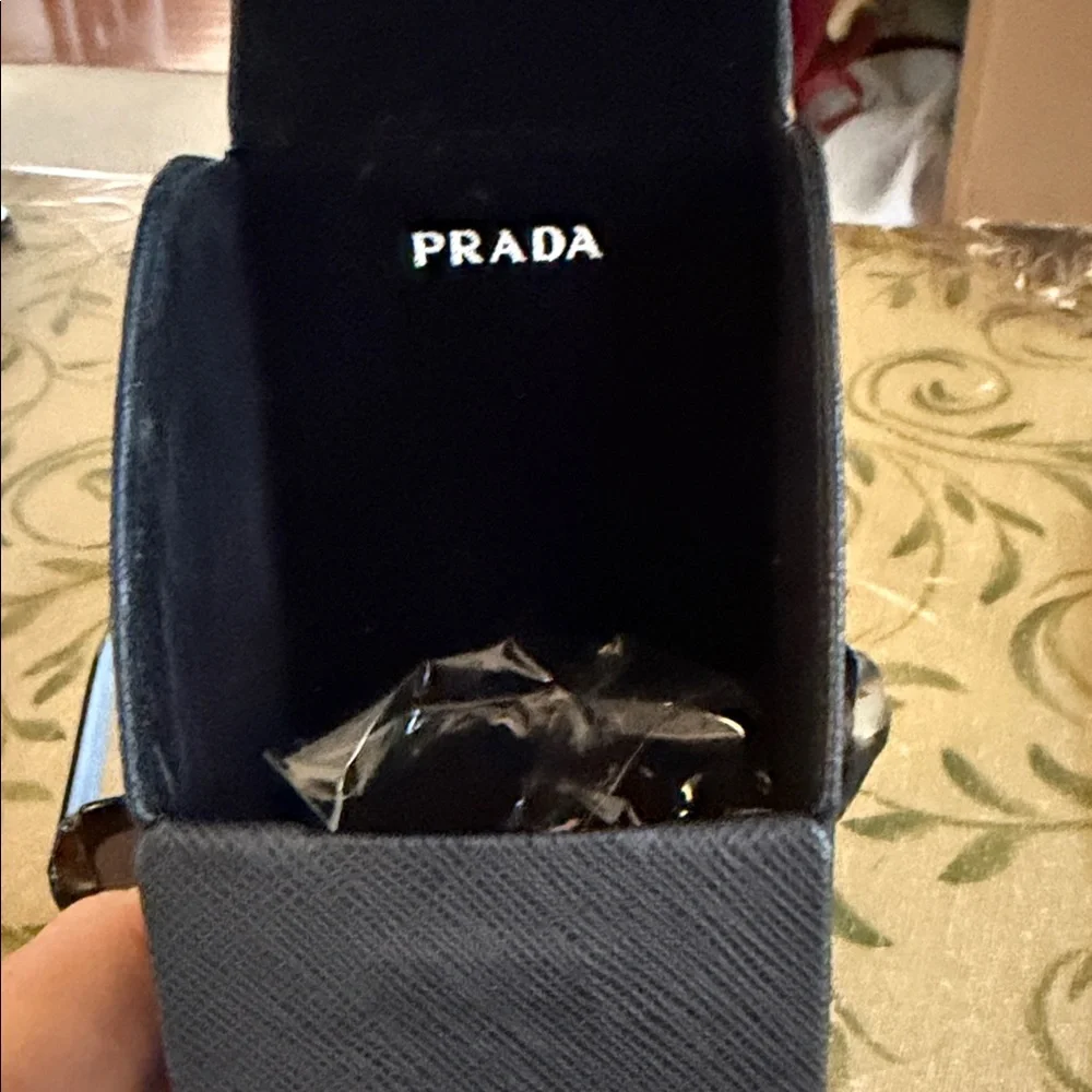 Prada Brown Tortoise and Blue Sunglasses - Picture 3 of 8